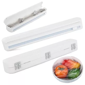   Konyhai fólia adagoló vágó, 37cm x 6,5cm x 5cm x 5cm, fehér