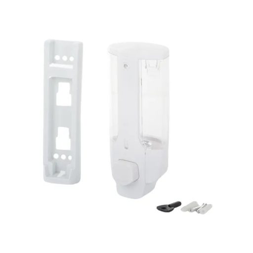 Fali gél- és szappanadagoló, fehér, 350 ml, kulccsal