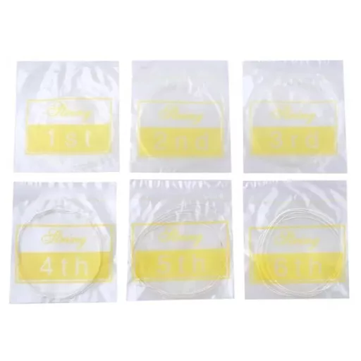 Klasszikus gitár húrok, nylon, 6 darabos készlet, 0.28-0.43