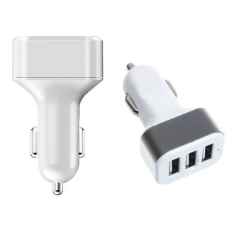   Autós USB szivargyújtó töltő 3 porttal (1.1A, 2.1A, 3.1A) 12–24 V
