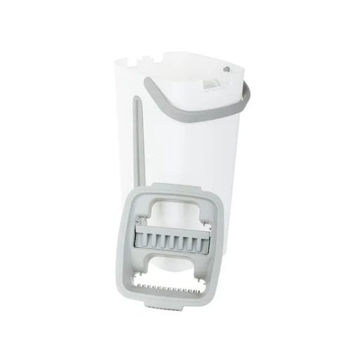 Lapos forgó felmosó kétrekeszes, csavarókosaras vödörrel, 130 cm