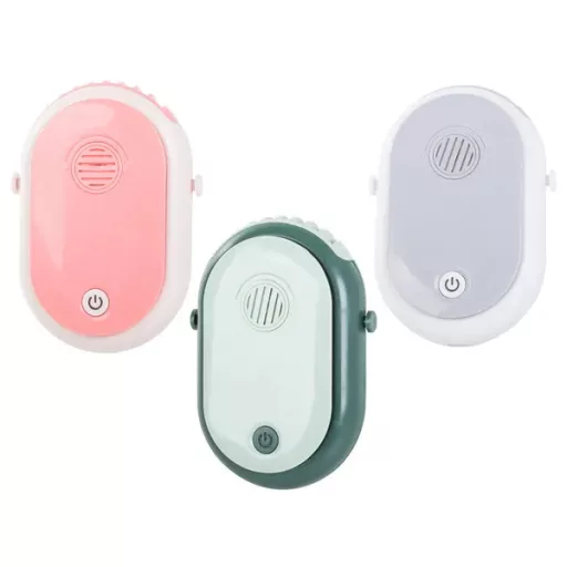 Hordozható nyakba akasztható aromaterápiás ventilátor, USB-s, 2000 mAh