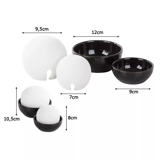 Dekoratív kerámia párásító, 2 db (kicsi és nagy)