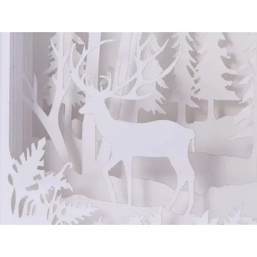 3D papírkivágás éjjeli lámpa gyerekszobába USB/AA 15×20 cm