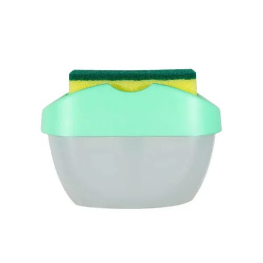 Mosogatószer adagoló szivacstartóval, 400 ml, pumpás, műanyag