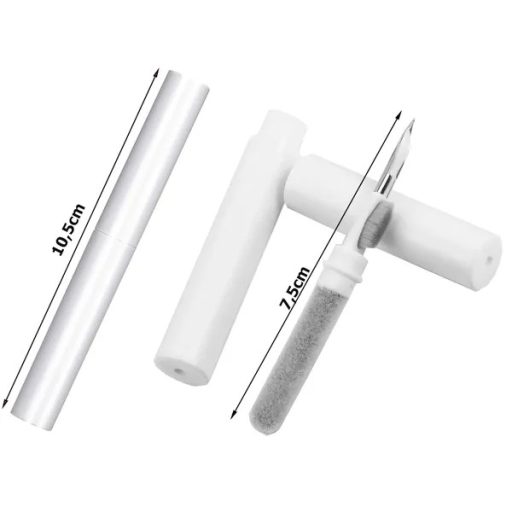 Fülhallgató és mobil 3 az 1-ben tisztító toll, 10,5 cm, fehér