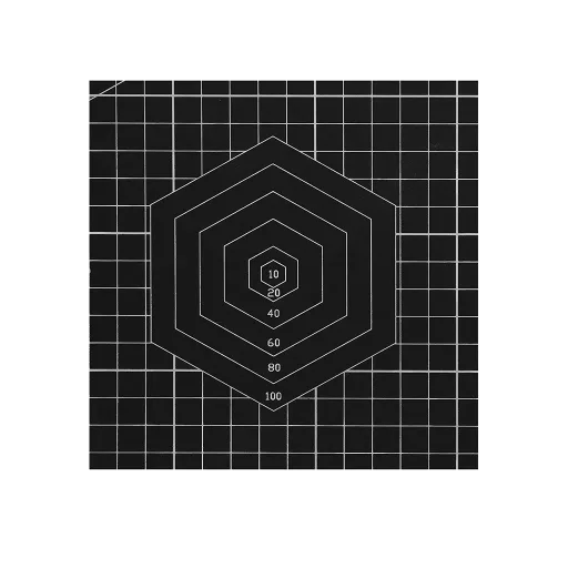 Öngyógyító modellező vágószőnyeg sablonokkal, kétoldalas, 60x90 cm, fekete