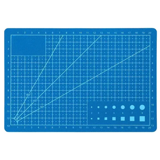 Önjavító vágóalátét A5, 15×22 cm, 3 mm, kék