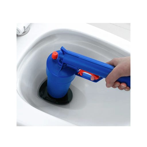 Duguláselhárító kézipisztoly 4 fejjel, műanyag, kék