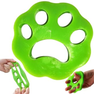   Mosógépbe való szőreltávolító tappancs, 2 db, 9 cm, zöld-narancs