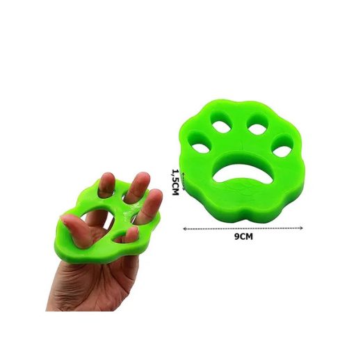 Mosógépbe való szőreltávolító tappancs, 2 db, 9 cm, zöld-narancs