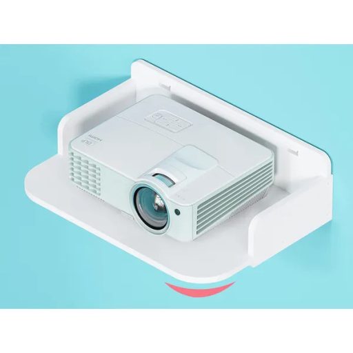 Fali "Flowers" könyvespolc, fehér matt, 24×19×7 cm, műanyag