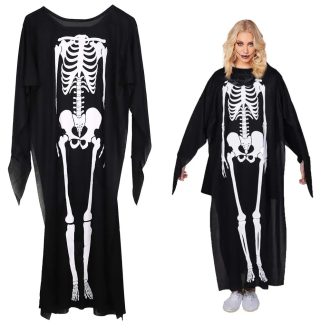   Coco Csontváz Halloween Jelmez, Univerzális, Magas Minőségű Anyag, Hosszú Ujjú
