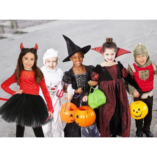 Gyerek ördög jelmez szett 138-152 cm – tüll szoknya, szarv, szigony, farok