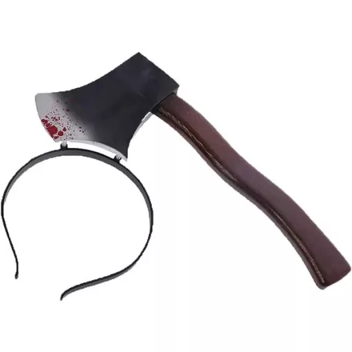 Halloween műanyag balta fejpánt – jelmezkiegészítő, 27 cm