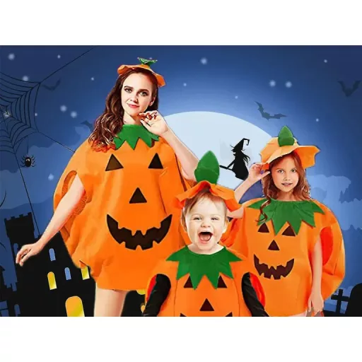 Tök Jelmez: Különleges Halloween Tök Viselet, Méret: S, Narancssárga