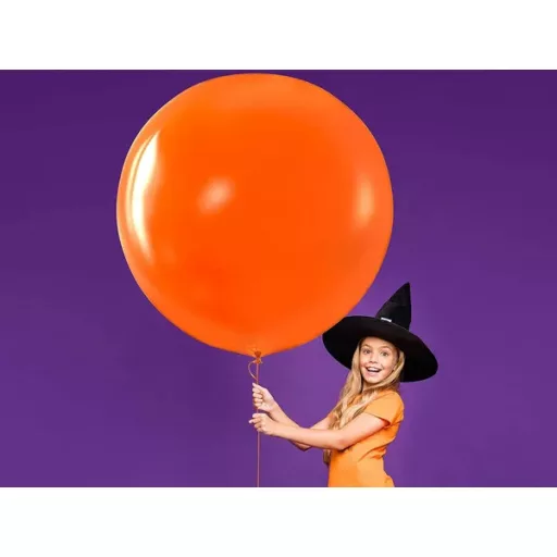 Halloween lufikészlet fekete-narancs színben, 20 db, 40 cm