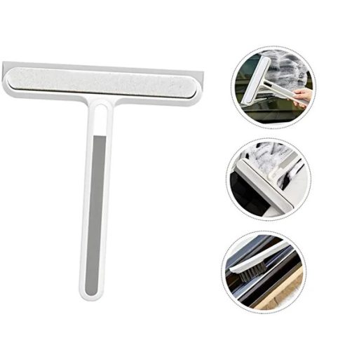 Ablaktisztító lehúzó 22 cm nyéllel és barázdakefével, műanyag