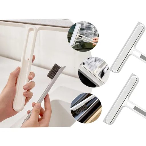 Ablaktisztító lehúzó 22 cm nyéllel és barázdakefével, műanyag