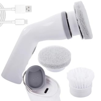   Vezeték nélküli elektromos forgó csempe- és fuga tisztító kefe, IPX6