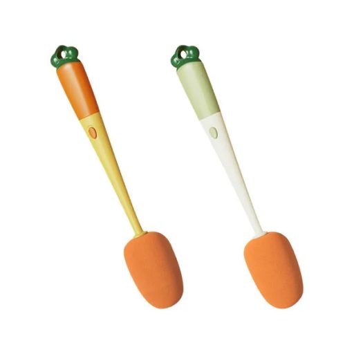 Hosszú nyelű 3-az-1-ben palack- és pohártisztító szivacskefe műanyag