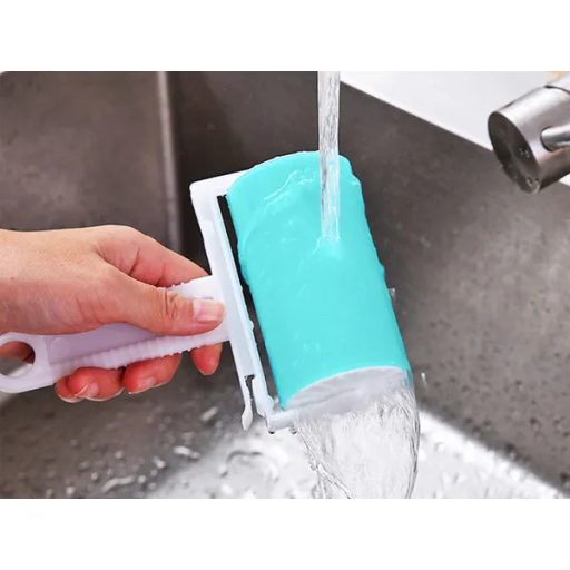 Újrahasználható szilikon szőrtelenítő ruhahenger, zöld, 16×11 cm