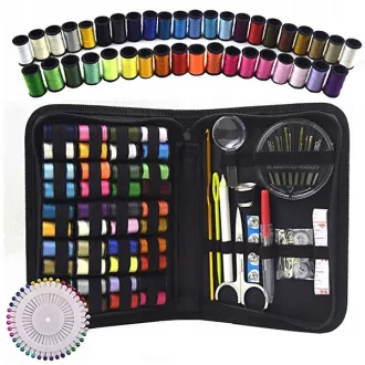   140 részes hordozható varrókészlet – 40 cérna, tűk, olló, mérőszalag