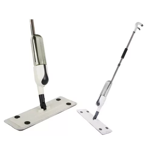 Permetezős lapos felmosó, 400 ml tartály, 3 mikroszálas párna, 125 cm