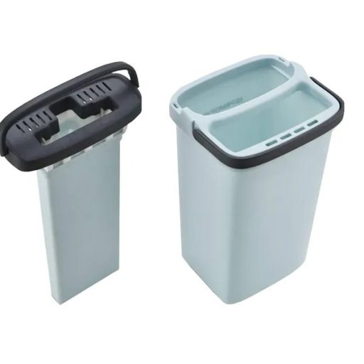 Kétkamrás vödrös lapos felmosó szett 3 mikroszálas párnával