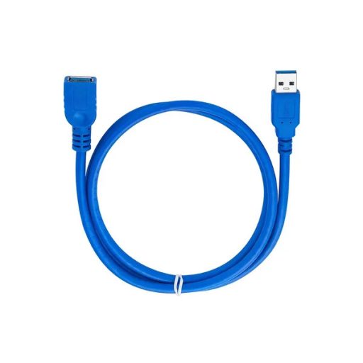 USB 3.0 árnyékolt hosszabbítókábel, 1,5 m, USB-A apa–USB-A anya