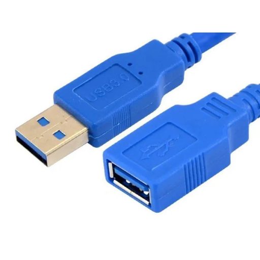 USB 3.0 árnyékolt hosszabbítókábel, 1,5 m, USB-A apa–USB-A anya