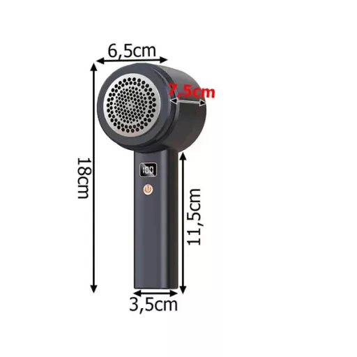 Újratölthető, 5 pengés, nagy teljesítményű textil- és kárpitborotva 8 W