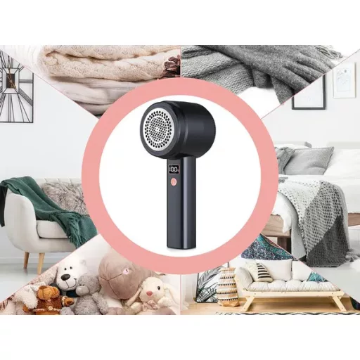 Újratölthető, 5 pengés, nagy teljesítményű textil- és kárpitborotva 8 W