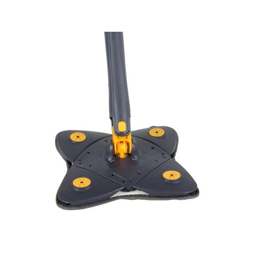 Forgó lapos felmosó csavarós rendszerrel, 24×24 cm fej, 140 cm nyél