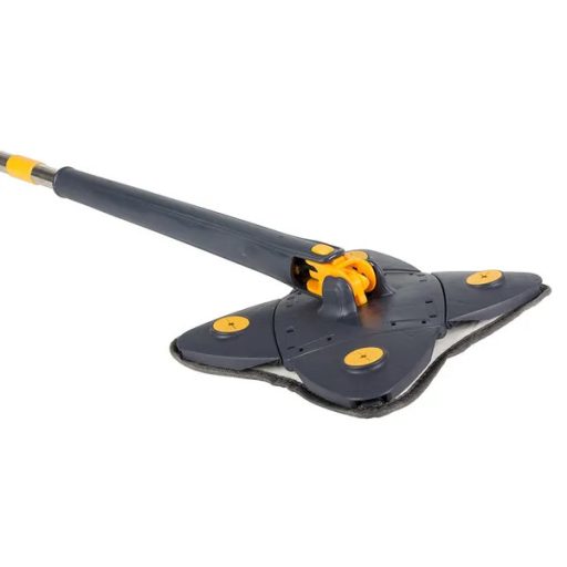 Forgó lapos felmosó csavarós rendszerrel, 24×24 cm fej, 140 cm nyél