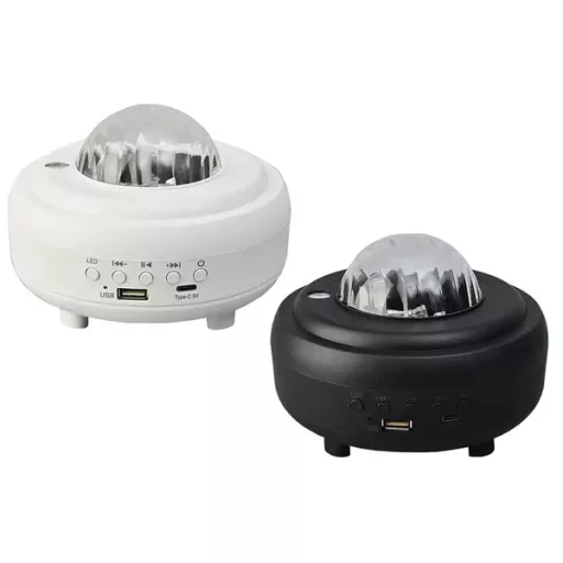 LED csillag- és sarki fény projektor éjjeli fény Bluetooth hangszóróval