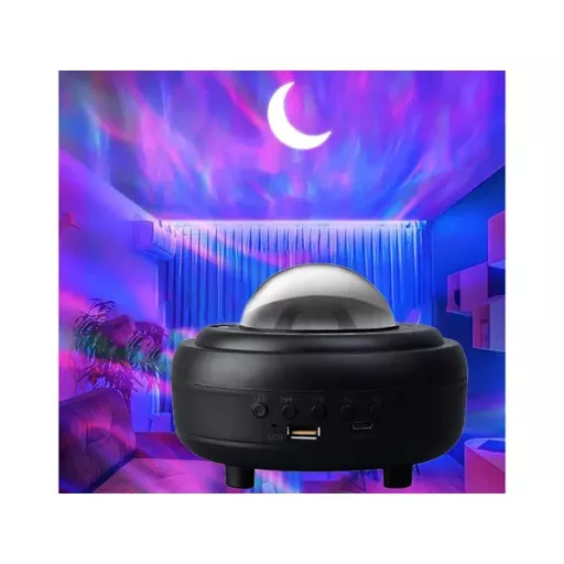 LED csillag- és sarki fény projektor éjjeli fény Bluetooth hangszóróval