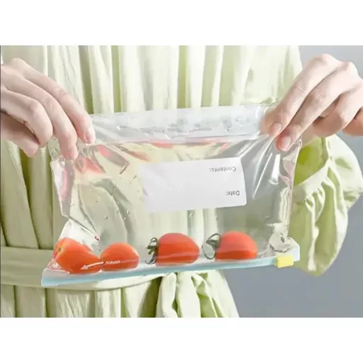 Visszazárható élelmiszer-tároló tasakok, 600 ml, 20 db