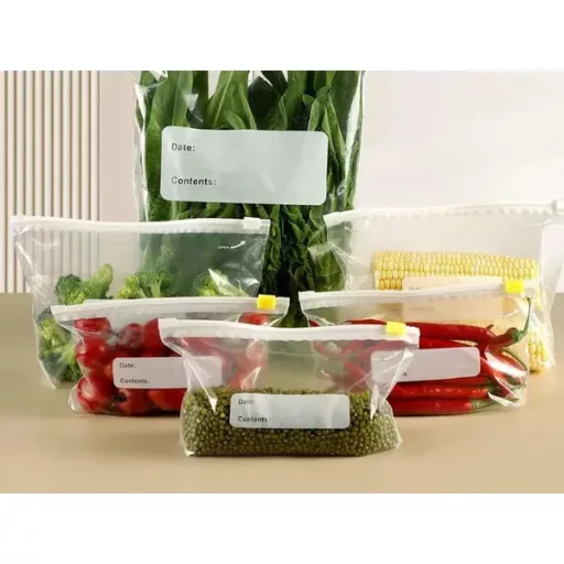 Visszazárható, fagyasztható ZIP tasak élelmiszerhez, 1200 ml, 15 db