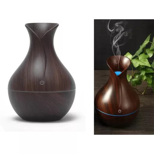 Ultrahangos 200 ml aroma diffúzor és légnedvesítő RGB világítással USB