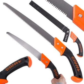 Kerti ágfűrész 30 cm pengével, tokkal és övcsipesszel