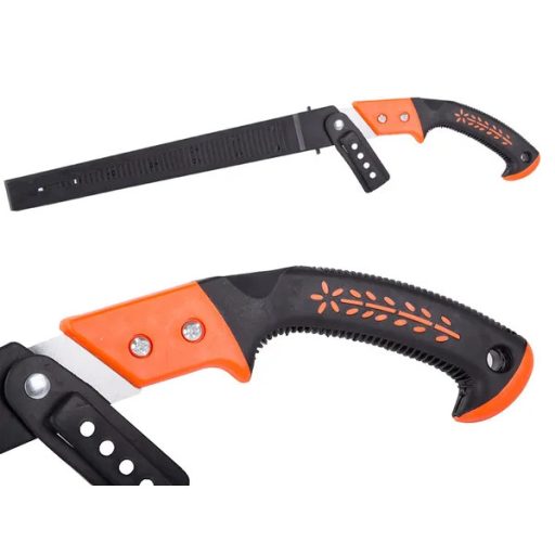 Kerti ágfűrész 30 cm pengével, tokkal és övcsipesszel