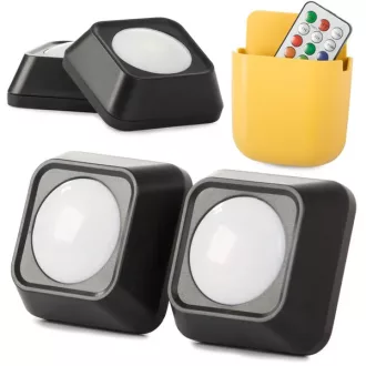   Vezeték nélküli rgb led éjjeli fény távirányítóval, 2 darabos