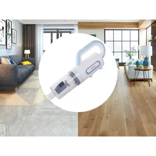 Porzsák nélküli, vezetékes álló kézi porszívó 800 W, 6 fejjel