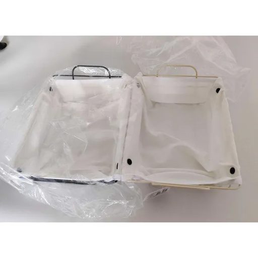 Loft fém drótkosár levehető béléssel, 31×22 cm, gyümölcs- kenyértartó