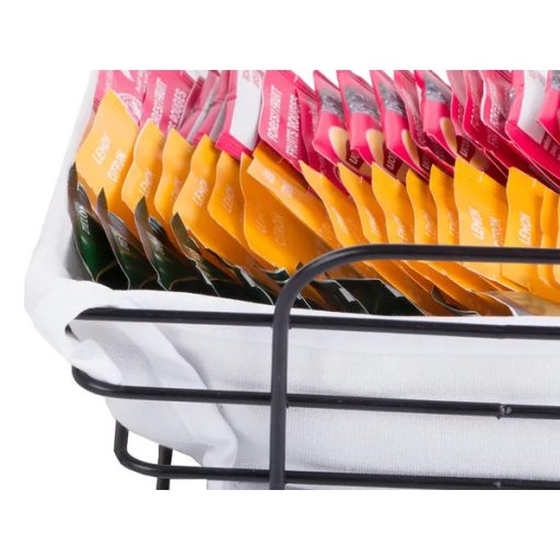 Loft fém drótkosár levehető béléssel, 31×22 cm, gyümölcs- kenyértartó