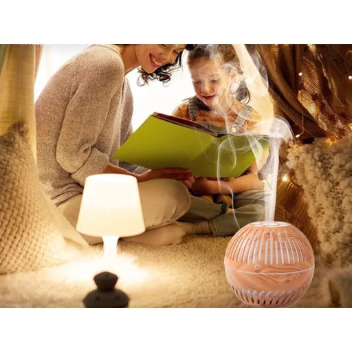 Ultrahangos 300 ml aromadiffúzor és párásító RGB LED éjszakai fénnyel, USB