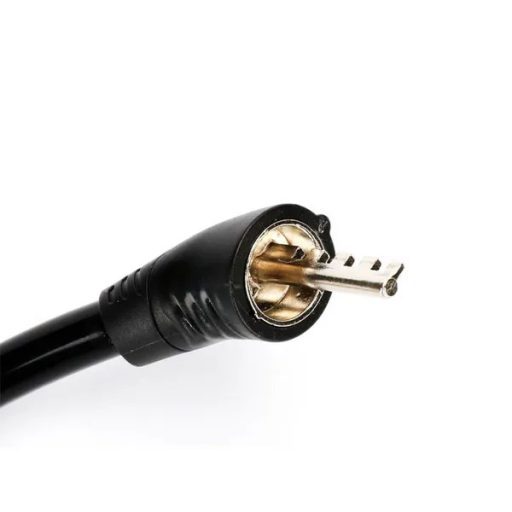 Kerékpár spirálzár 60 cm, acél kábel, 4 jegyű számkombináció, fekete