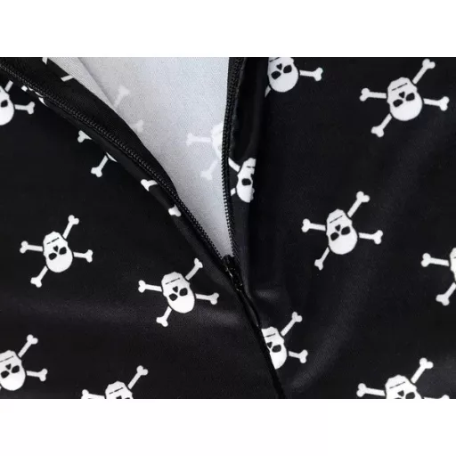 Wednesday Addams gyerek jelmez, hosszú ujjú fekete ruha, 135-145 cm