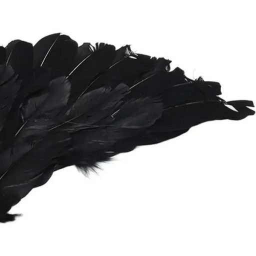 Fekete tollas angyalszárny jelmez kiegészítő, 60×30 cm, egy méret